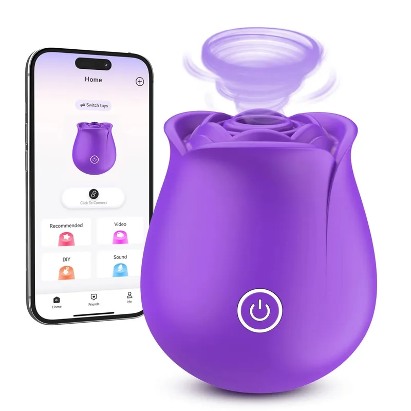 2IN1 Sucking Vibrator 9 Vibrating Sucking Sex Toy Anal Dildo G spot Clitoral Nipple Stimulator Female Couple Rose Sex Toys Games — image 7
