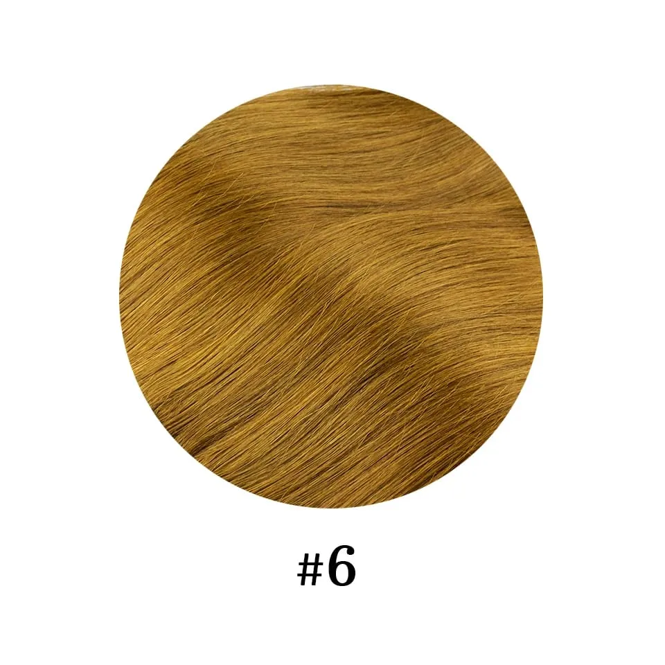 Klip Dalam Satu Bagian Lurus 10 Inci dengan 5 Klip Ekstensi Rambut Manusia Klip Rambut Remy Brasil Dalam Ekstensi Rambut Alami