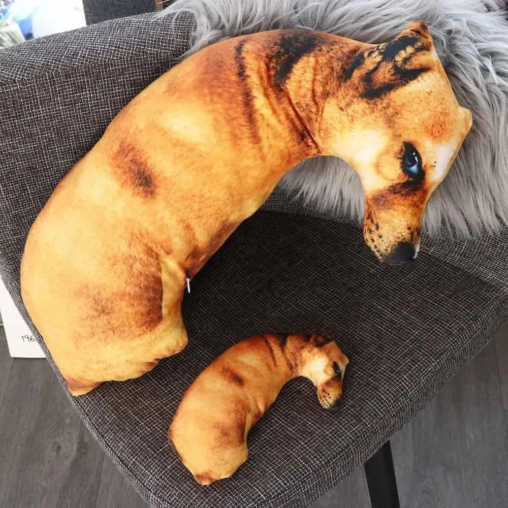 Cute 3D Lifelike Animal Throw Pillow Soft Dog Pillow Creative Cushion Office — image 6