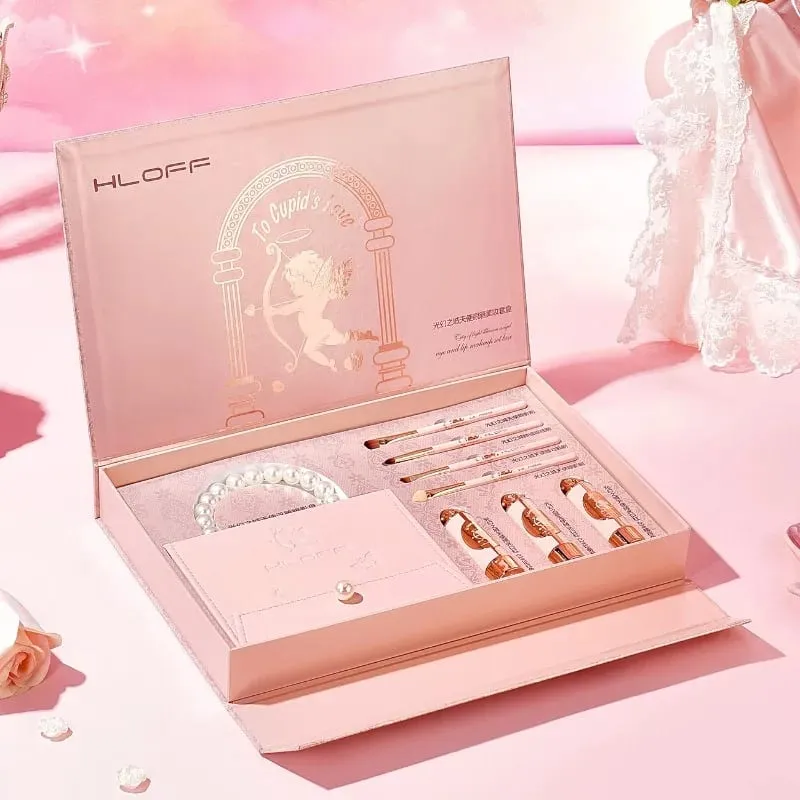 ชุดของขวัญแต่งหน้า – พาเลทอายแชโดว์และลิปสติกชุดความงามเต็มหน้า ของขวัญวันวาเลนไทน์ที่สมบูรณ์แบบสำหรับแฟนและภรรยา