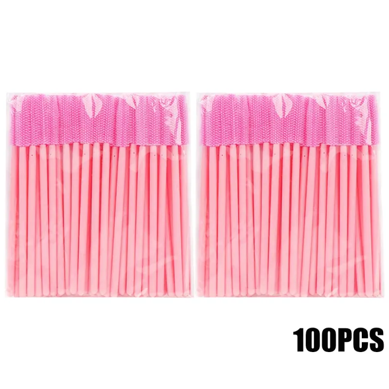 50/100pcs 속눈썹 브러쉬 실리콘 속눈썹 브러쉬 마스카라 완드 애플리케이터 여자 속눈썹 눈썹 화장품 메이크업 도구 — image 9