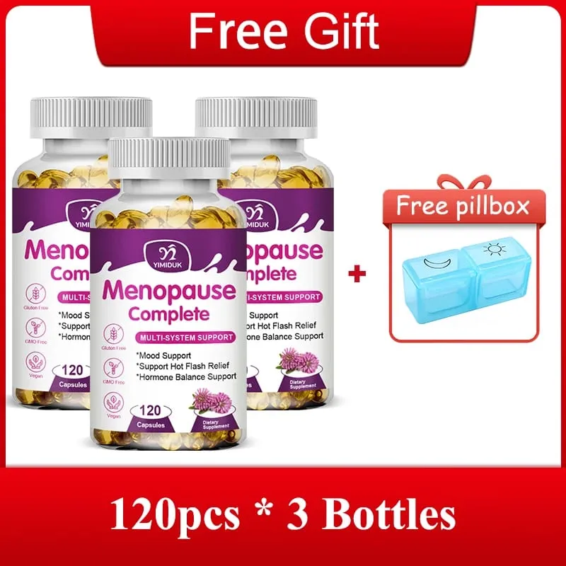 Advanced Menopause Complete Capsules Support Soothes Joint Discomfort Heart Health & Cognitive Function GMP Certified Vegan