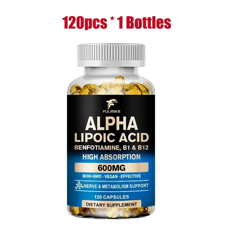 Premium Alpha Lipoic Capsules Help Promotemetabolism Protect The Skin Antioxidantingredient Prevent Continuous Hair Loss