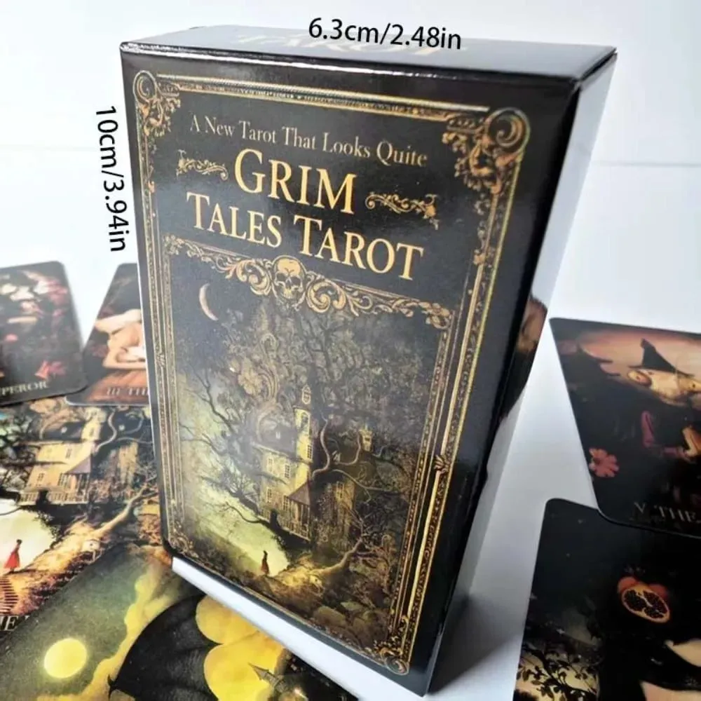 Колода Таро Grim Tales - 10,3*6 см, 78 карт RWS, готические сказочные карты для теневой работы, иллюстрированная темная фантазия
