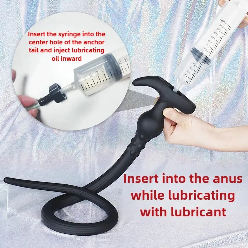 105CM Long Anal Plug Wearable Silicone Buttplug Hollow Anus Vagina Cleaner Dilator Sex Toys For Women Men Gay Prostate Massager — image 3