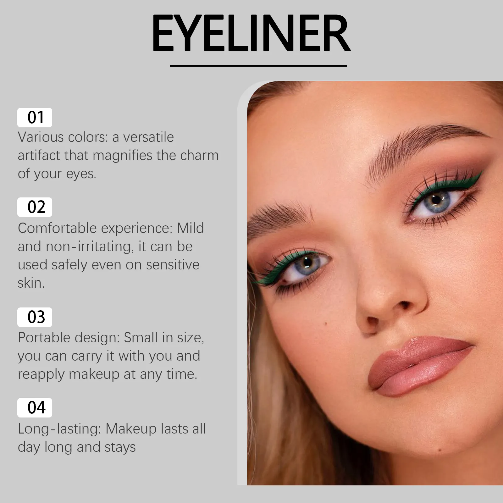 Antioxidant Colored Eyeliner Enhances Barrier Boosts Skin Resistance Reduces Eye Irritation Naturally Long-Lasting Comfortable — image 5