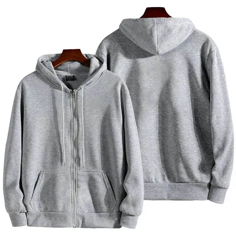 Fashion Zipper Hoodies Women/Men Fashion Long Sleeve Hooded Sweatshirt Casual Autumn Winter Sportwear Solid Clothesmens winter j — image 5