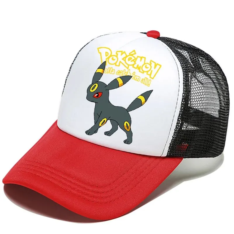 Pokemons Baseball Cap Pikachu Charizard Gengar cartoon Peaked Hat Kid Adult Summer Outdoor Sport Hat Boy Casual Fashion Cap Gift — image 28