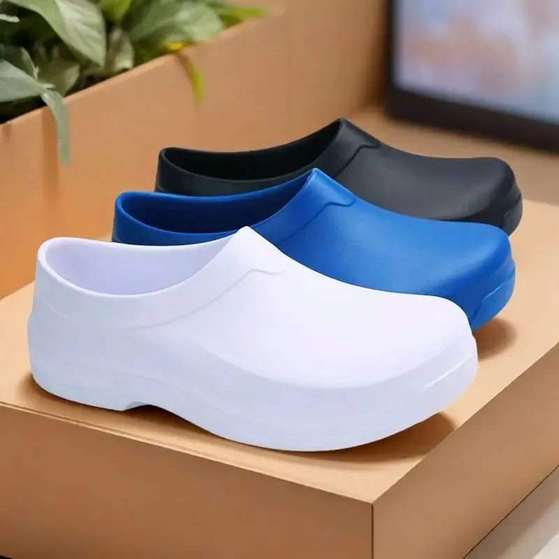 Surgical Shoes Non-Slip Clogs Operating Room Slippers Perforated Shoes Unisex Laboratory Protective Non-Slip Slippers Nurse Shoes — image 5