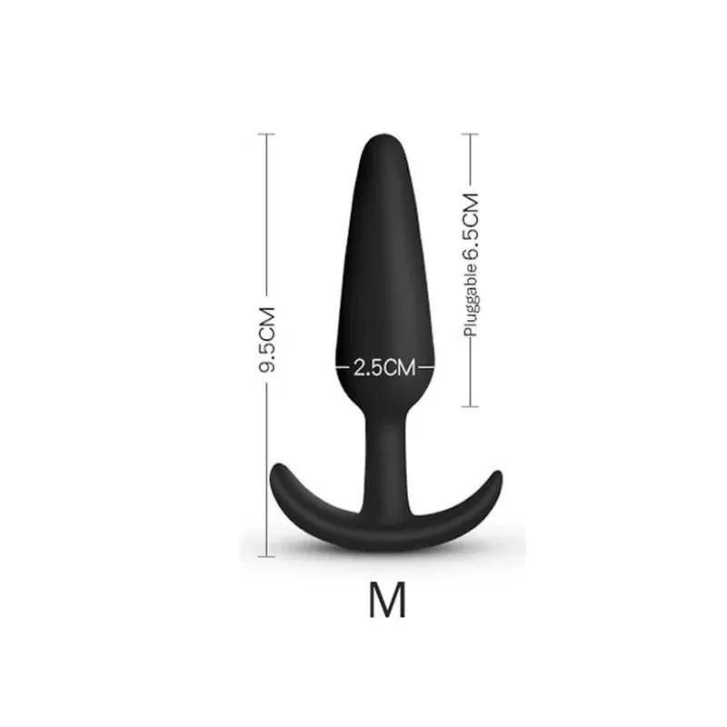 3 forskellige størrelser analprop blød silikone anal buttplugstimulator Voksen sexlegetøj til mænd/kvinder prostata massager analtræner