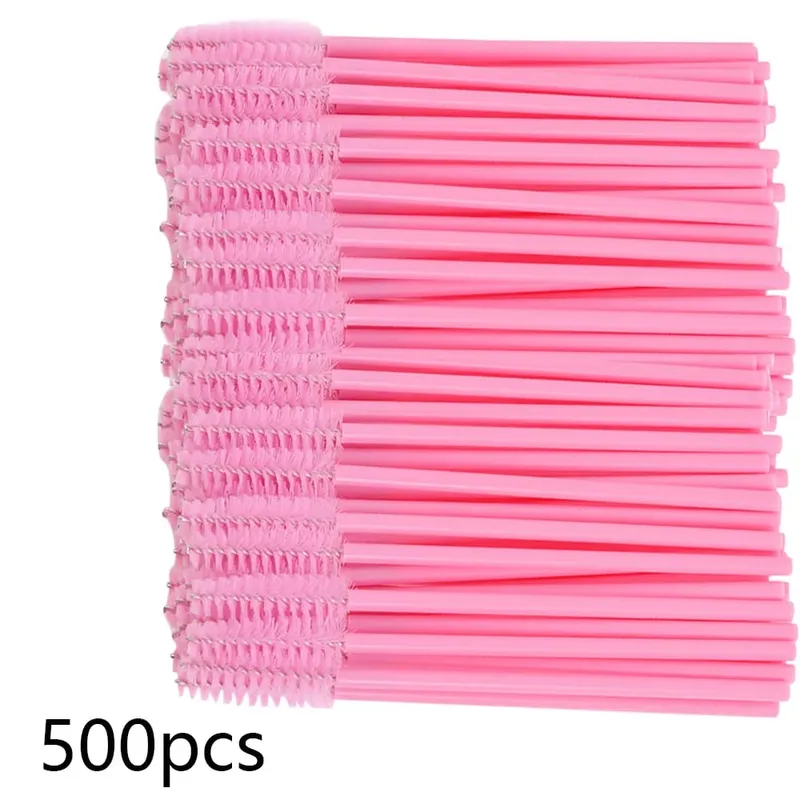 500/1000 stücke Wimpern Pinsel Applikator Großhandel Lash Mascara Wands Pinsel Für Wimpern Verlängerung Augenbraue Spoolies Schönheit Werkzeuge
