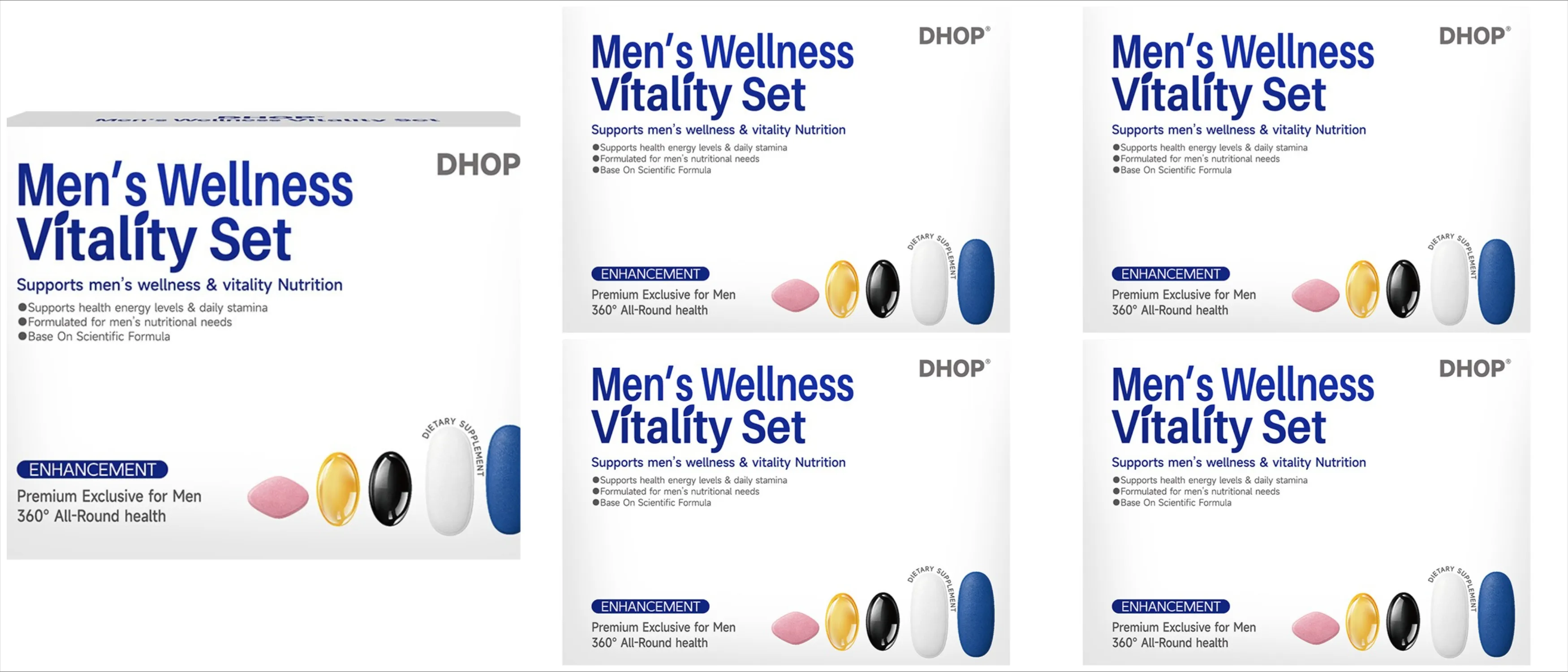 Men's Vitality Daily Supplement Pack Oyster Maca Cistanche Tablets Ashwagandha NMN DHA Capsules for Men's Energy Support — image 9