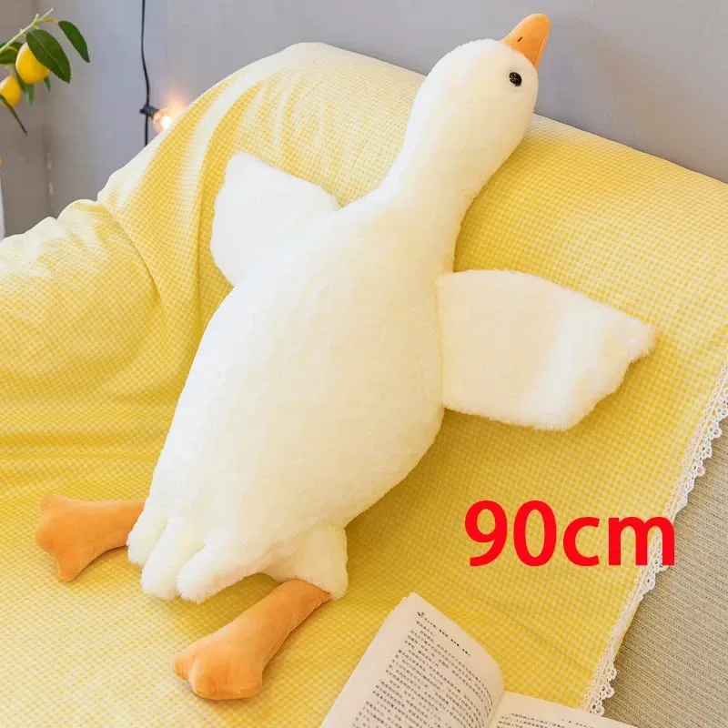 90/130/160/190cm plush baby goose stuffed animal throw pillow for large sofa for bedtime companionship plush pillow as a gift — image 9