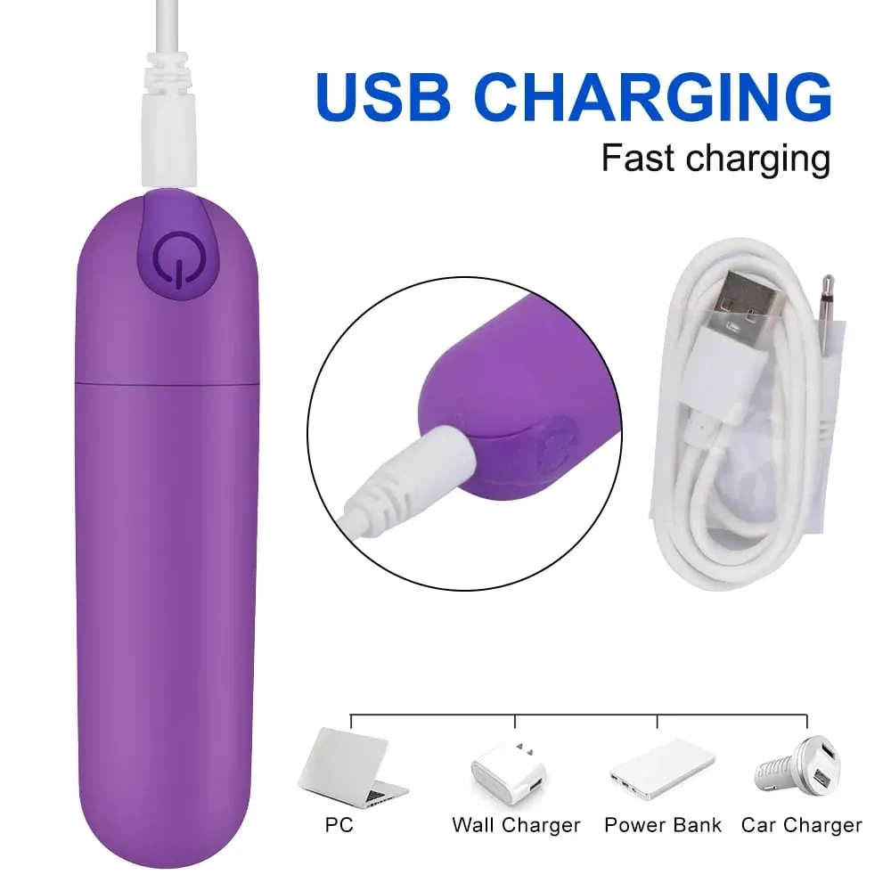 Powerful 10Speeds Mini Bullet Vibrator Clitoris Stimulator G Spot Vagina Massage Adult Sex Toys for Women Gay Female Masturbator — image 2