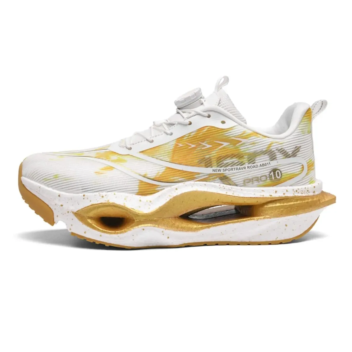 Men Women Carbon Plate Running Shoes Summer Breathable Mesh Racing Sneakers Rotating Buckle Sports Couple Shoes — image 4