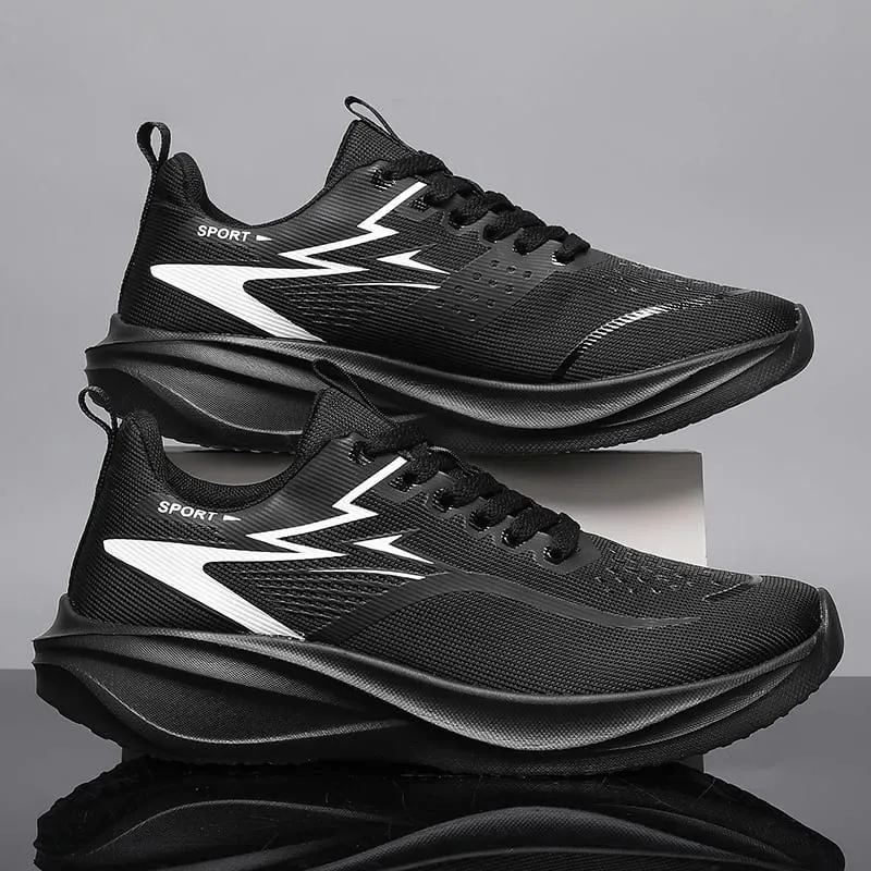 Men Casual Sports Running Shoes Marathon Air Cushion Breathable Lightweight Men Comfortable Athletic Nonskid Sneakers Outdoor