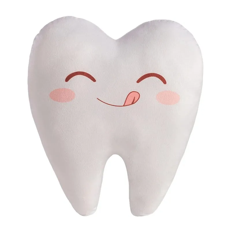 Simulation Lovely Tooth Plush Toys Cute Expression White Teeth Stuffed Soft Pillow Funny Sofa Cushion Gift For Children Gifts — image 10