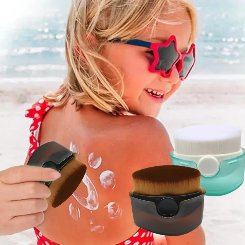 Sunscreen Applicator Suntan Lotion Applicator with Soft Bristles Foundation Makeup Brushes for Liquid Foundation Powder Cream