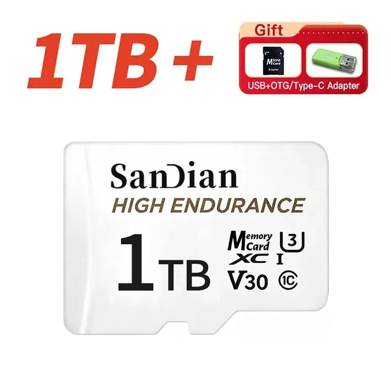 Kad Memori SD TF Mikro Asal Kelas 10 128GB 256GB U3 V30 Kad Memori Denyar Berkelajuan Tinggi Video A2 4K untuk Kamera PC Samrtphone