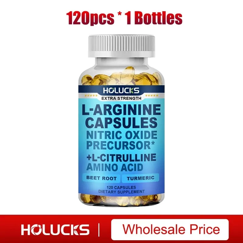 L-Arginine Capsules with L-Citrulline - Nitric Oxide Supplement for Performance Endurance and Muscle Support Vegan Non-GMO — image 8