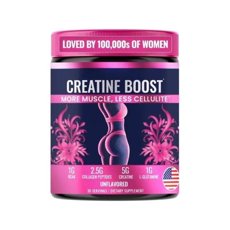 Muscle Development Post-Workout Recovery Elasticity Creatine for Women Booty Builder Supplement with Collagen & BCAA Supports
