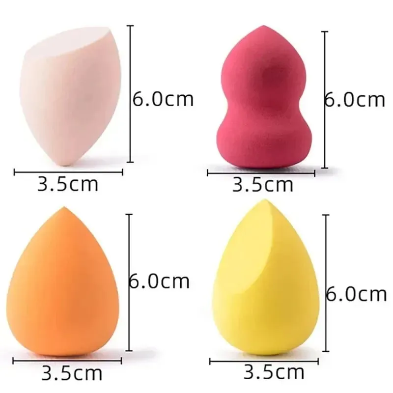 4/8/16pcs Cosmetic Puff Set Beauty Egg Wet And Dry Dual-Use Egg Makeup Foundation Sponge Air Cushion Puff Soft Makeup Tools — image 5