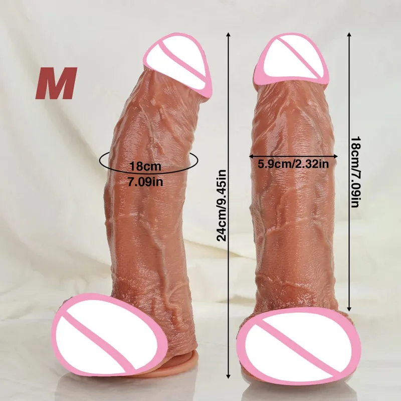 Big Realistic Silicone Dildo with Suction Cup G-Spot Anal Dildos Strapon Dick Butt Plug Masturbat Adult Sex Toys for Man Women