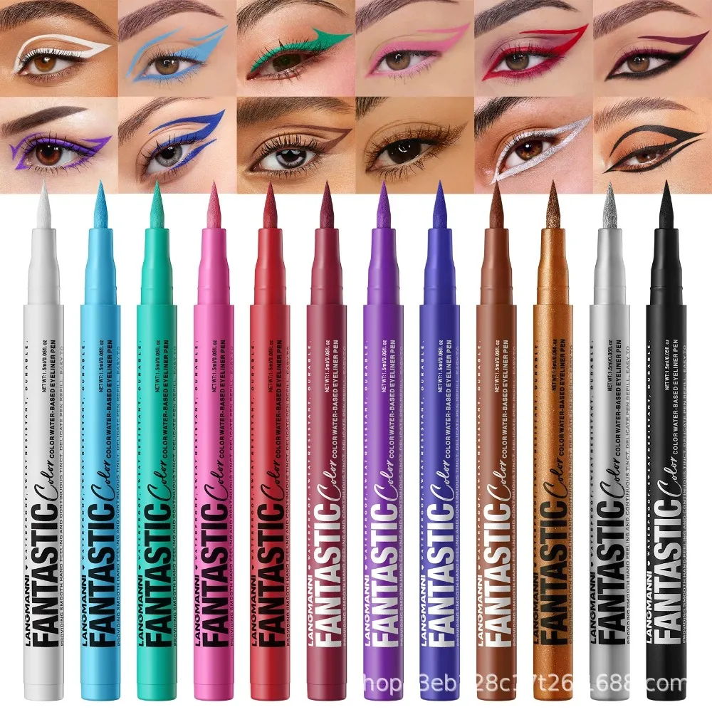 Glide-On Gel Eyeliner Pencil Ultra-Smooth Waterproof Lasting Liner for Waterline & Lash Line Fade-Resistant All-Day Wear Makeup