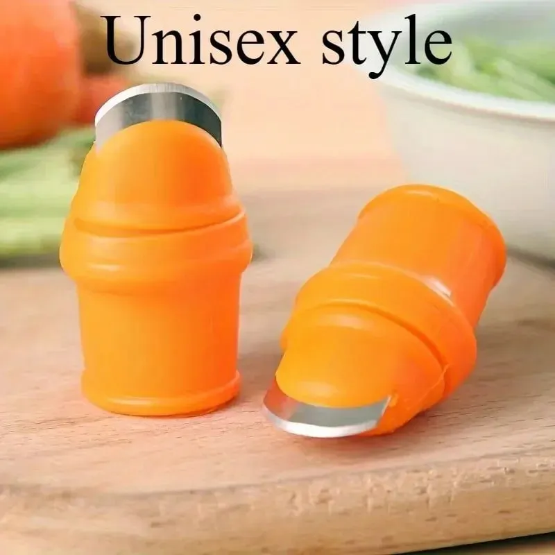 Thumb Knife Set with Finger Cots for Peeling Garlic Hulling Strawberries Picking Peppercorns & Vegetables (6 Pcs) — image 4