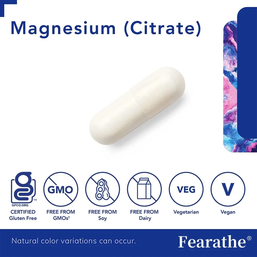 Magnesium Citrate Capsules Support Daily Muscle Nerve Bone Heart Sleep & Metabolic Wellness Assist Body Relaxation — image 5