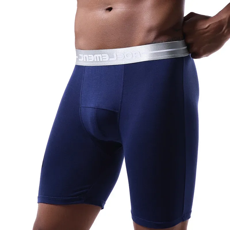 Large Size XL-7XL Men's Boxers Shorts Modal Underwear Man Breathable Pouch Panties Middle Long Leg Underpants Male Cueca Hombre — image 2