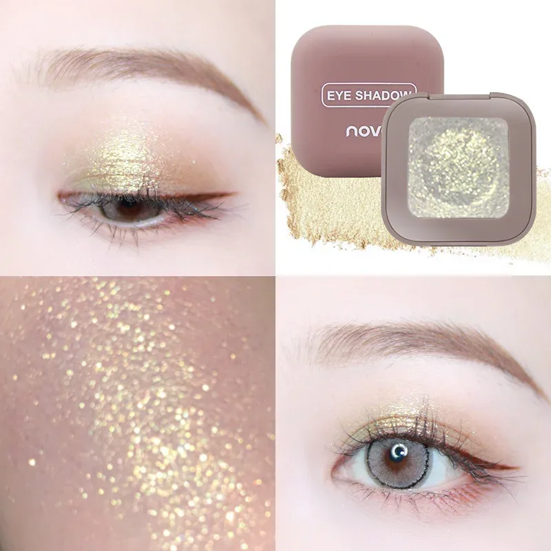 Keyboard Fingertips Cool Eye Shadow Makeup Paint Glitter Eye Shadow 3D Bare Metal Eye Shadow For Brightening Eye Makeup