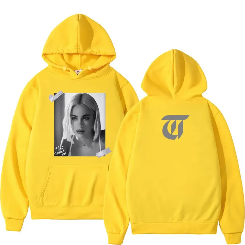 Singer Tini Stoessel Album Vintage Graphic Hoodie Men Women Aesthetic Trend Sportswear Long-sleeved Harajuku Casual Hoodies Tops — image 11