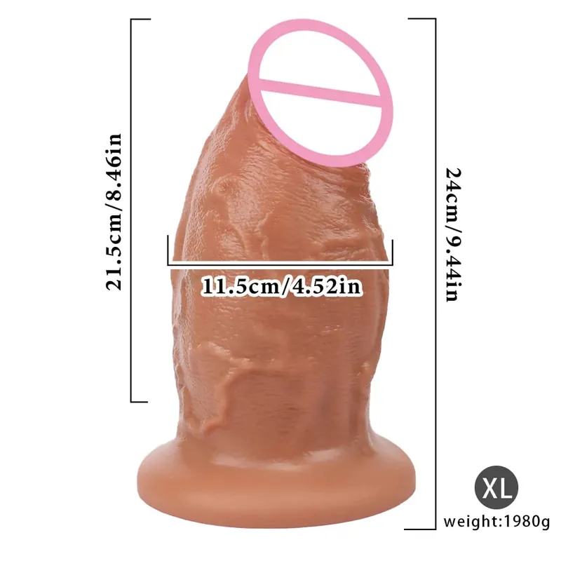 Super Big Skin Dildo Penis Prostate Massager Strap-on Silicone Realistic Anal Plug Masturbator Sexy Adult Huge Dildos Sex Toys — image 21