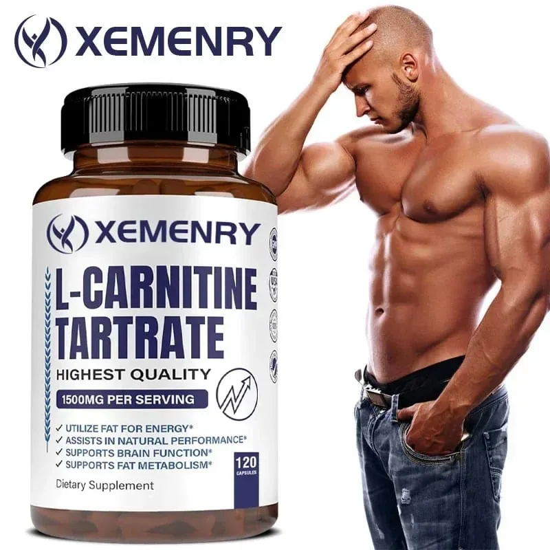 L-カルニチン酒石酸塩プレミアムカプセル 1500 mg - 自然エネルギー生成が代謝をサポート — image 1