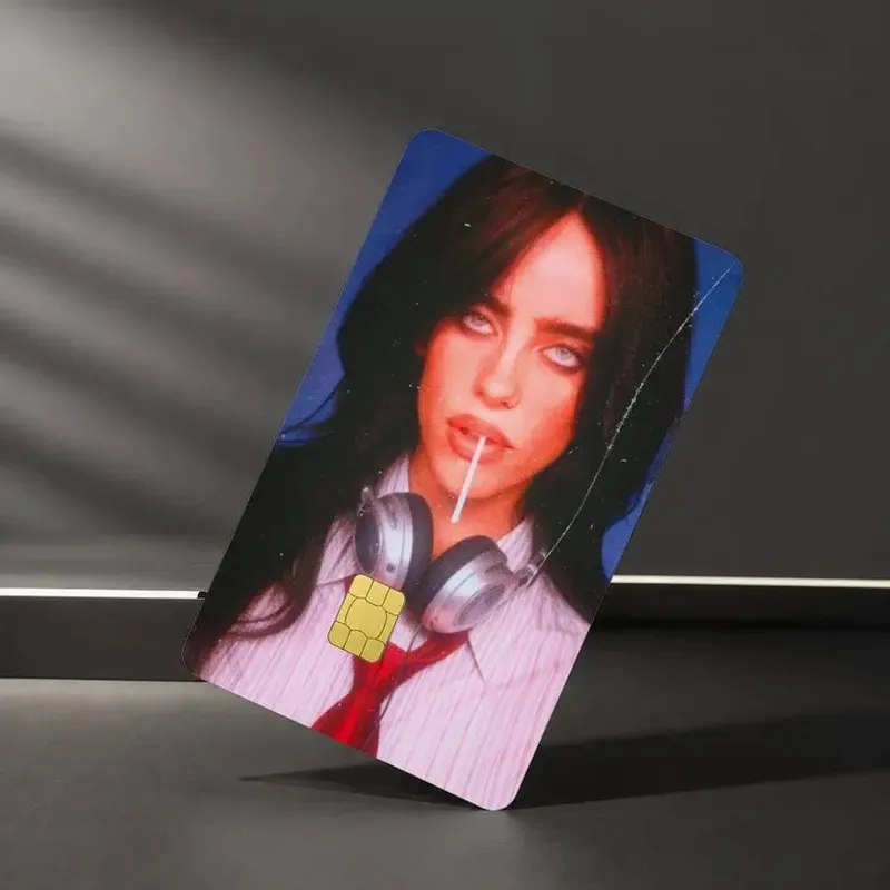 Musician Billie E-Eilish Sticker Film Tape Skin for Credit Card Debit Card Waterproof Stickers — image 13