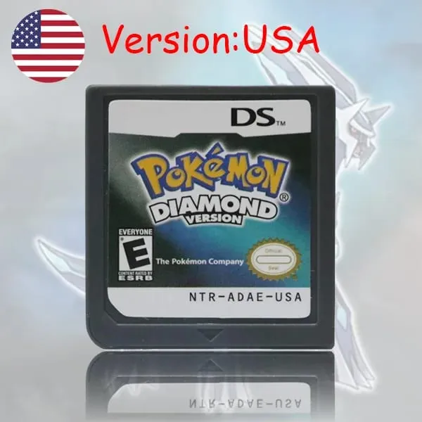 Cartouche de jeu NDS série Pokemon platine perle diamant HeartGold SoulSilver USA/EUR/FRA/ITA/NOE/AUS/ESP Version pour NDS