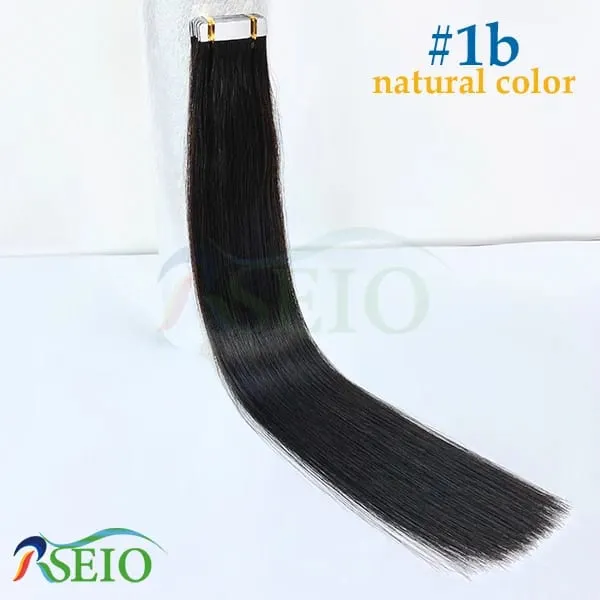 High Quality Tape in Human Hair Extensions Straight Hair Seamless Invisible 14"-22" 100% Real Natural Hair End Thicken — image 8