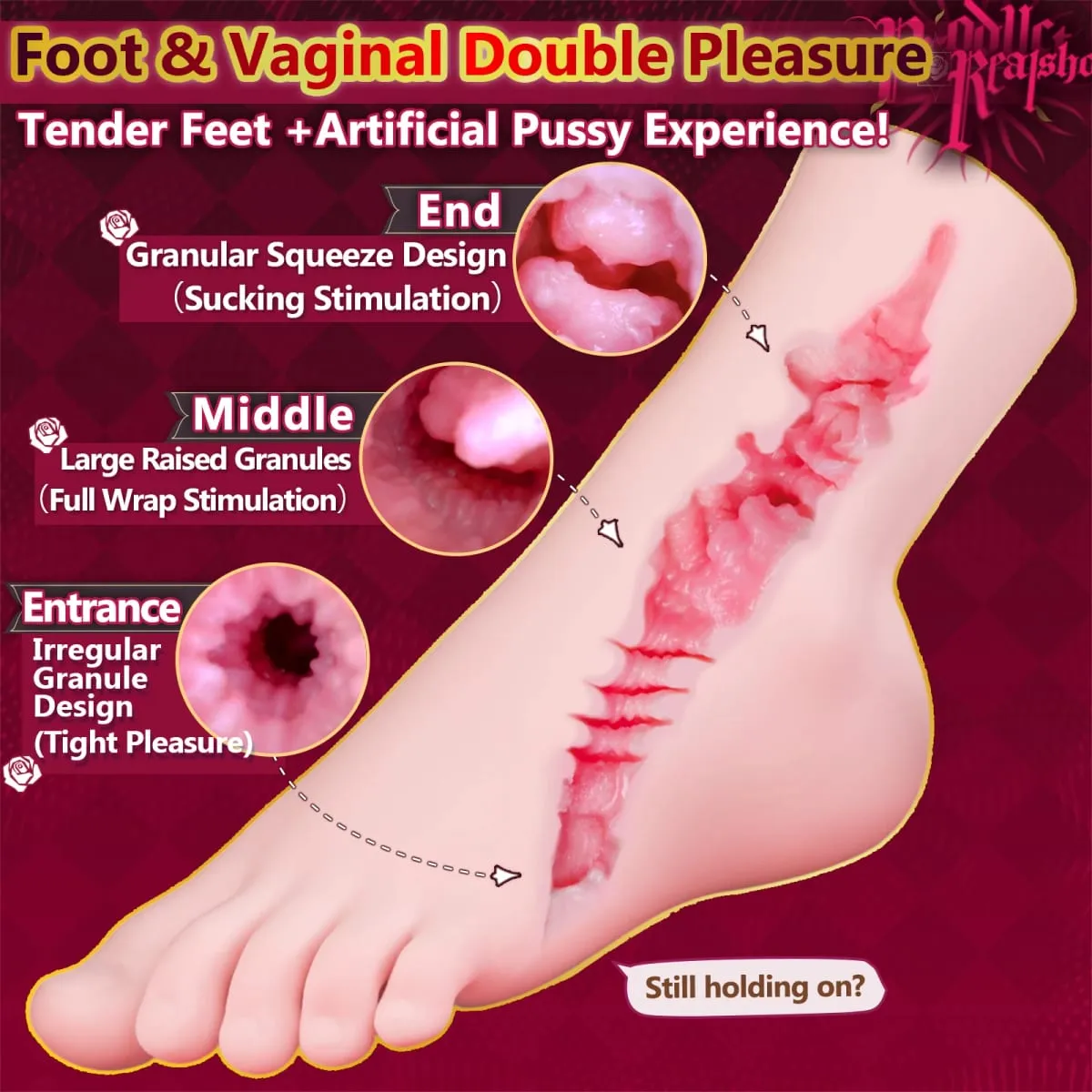 YUU Anime Foot Artificial Vagin Masturbator for Male Masturbation Pocket Pussy Soft Sex Toys for Men Footjob Lifelike Foot Desig — image 3
