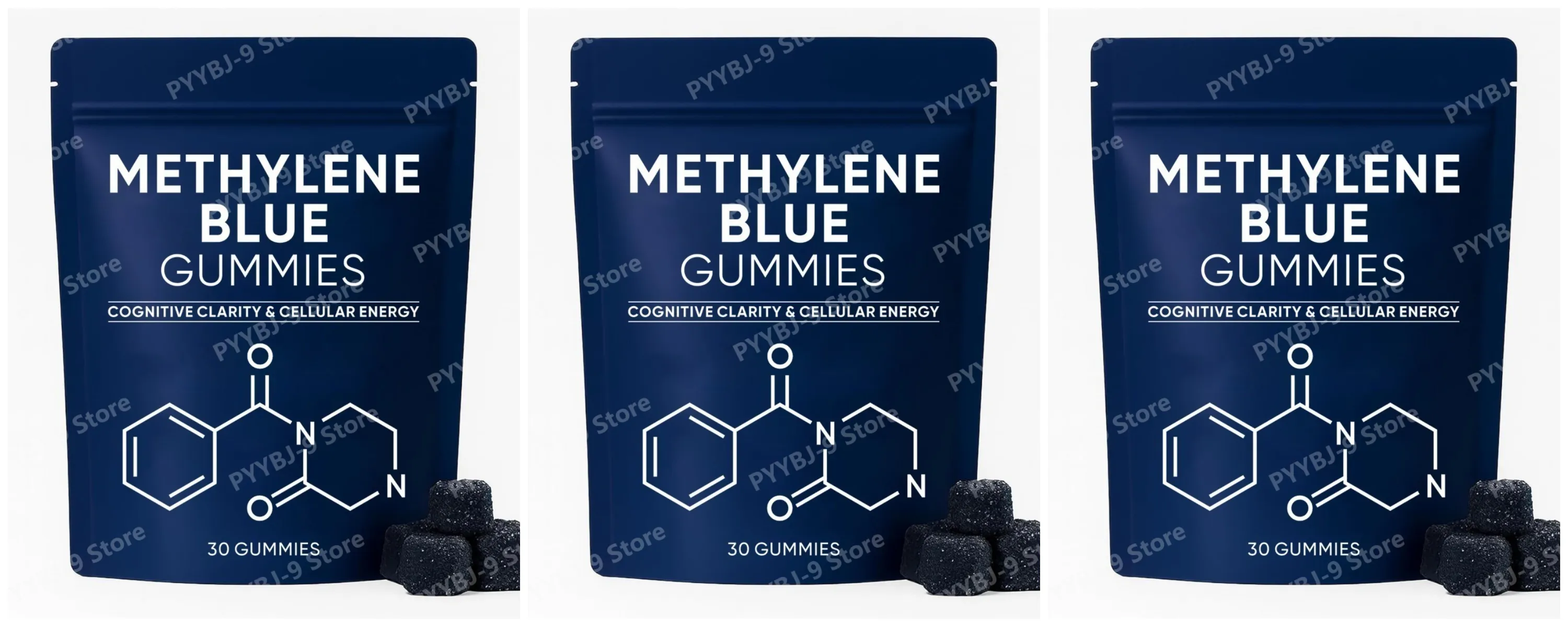 Methylene Blue Gummies with PQQ NAC Vitamin B2 & B3 Supports Cognitive Clarity & Cellular Energy Brain Nutrient for Adults 30Ct — image 10