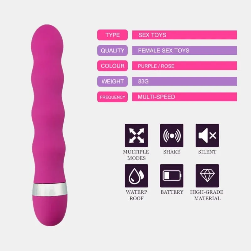 Multi Speed G Spot Vibrator Vagina Clitoris Stimulator Butt Plug Anal Adult Sex Toy for Women Men Couples Silicone Dildo — image 2
