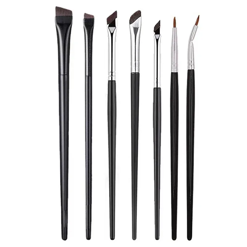 【SSummer10】Brow Contour Makeup Brushes Eyebrow Eyeliner Brush Professional Super Thin Angled Liner Eye Brush Make Up Tools【SS】
