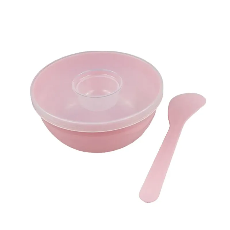 Sada misky na míchání pleťové masky DIY Nástroj na míchání obličejové masky se silikonovou maskou Mísa na make-up štětce Špachtle Krása Péče o pleť Krása Zdraví