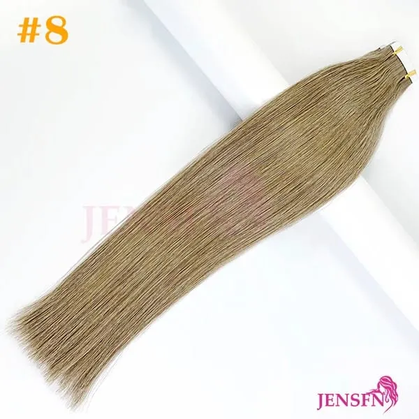 High Quality Tape In Hair Extensions Straight 100% Remy real Human Hair 16"-22"Inch PU Skin Weft Tape Ins — image 12
