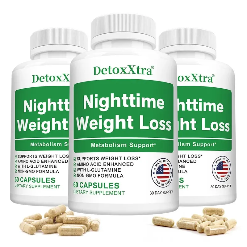 Nighttime Fat Burner Capsules Muscle Recovery Appetite Suppressant Metabolism Booster Relaxation & Restful Sleep Support — image 10