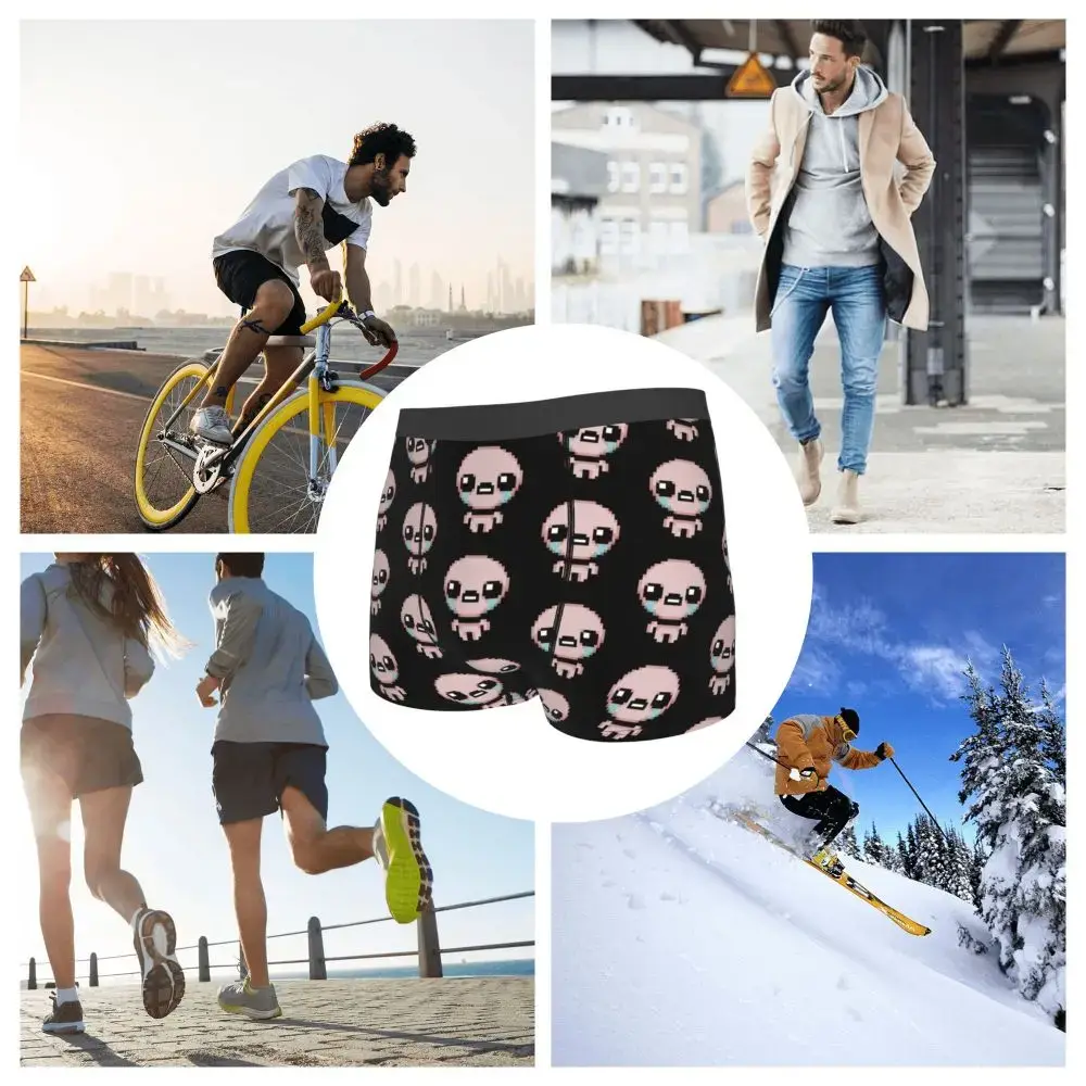 Sự ràng buộc của Isaac Pixel Đồ lót Nam In gợi cảm Tùy chỉnh Quần lót Boxer Quần short Quần lót Quần lót mềm — image 4
