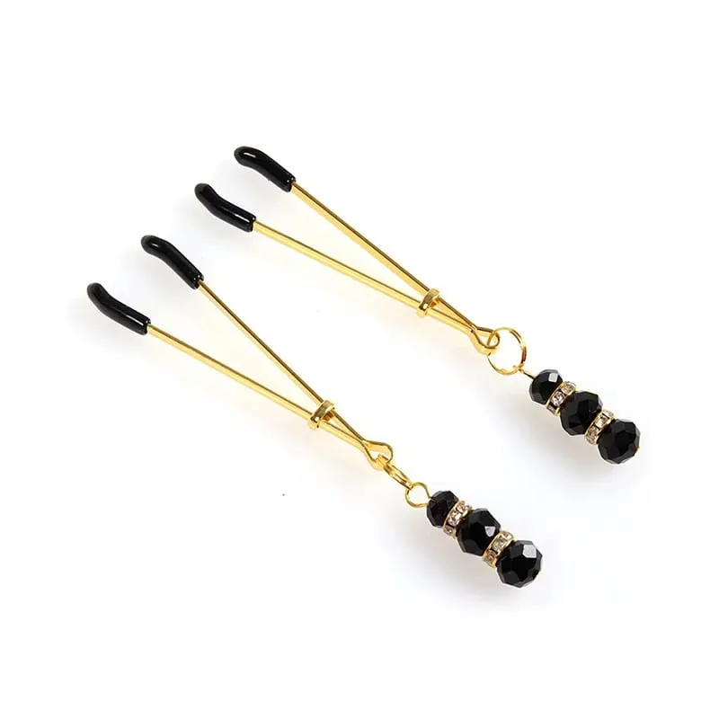 Sexy Flirt Nipple Clamps Breast-fed Sex Toys BDSM Labia Breast Stimulation Massager Nipple Clamps With Chain Clips Fetish Slave