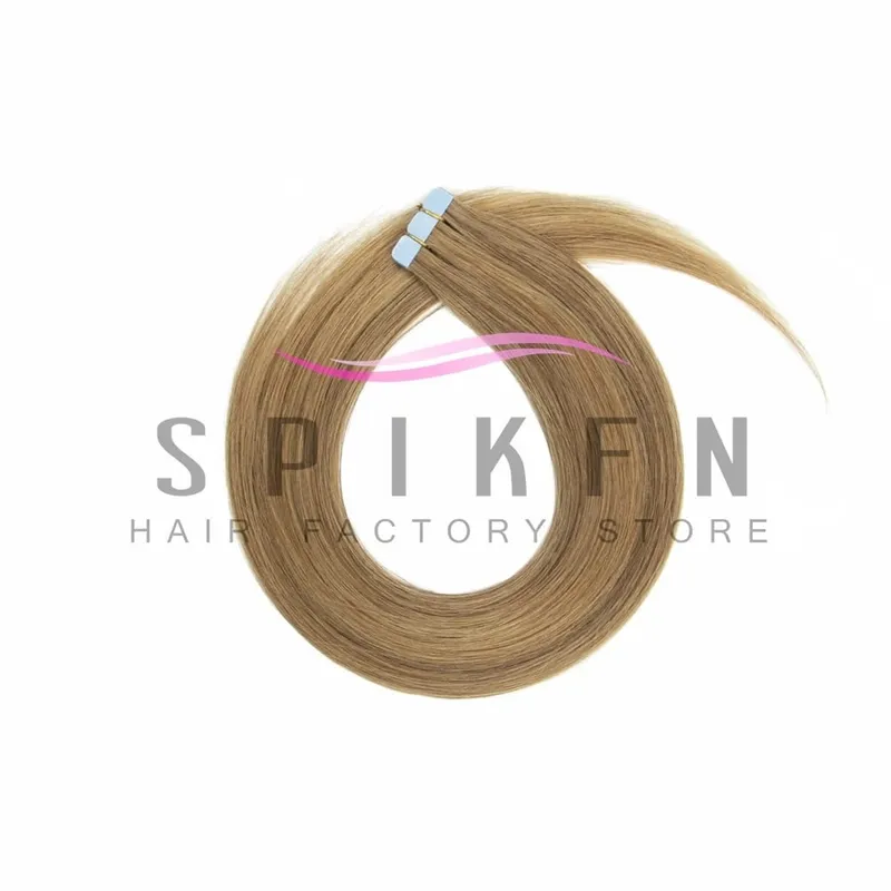 12"-20" Mini Tape Hair Extensions Machine Remy Skin Weft Adhesive Tape In Human Hair Natural Black Brown Blonde Straight 10pcs — image 11