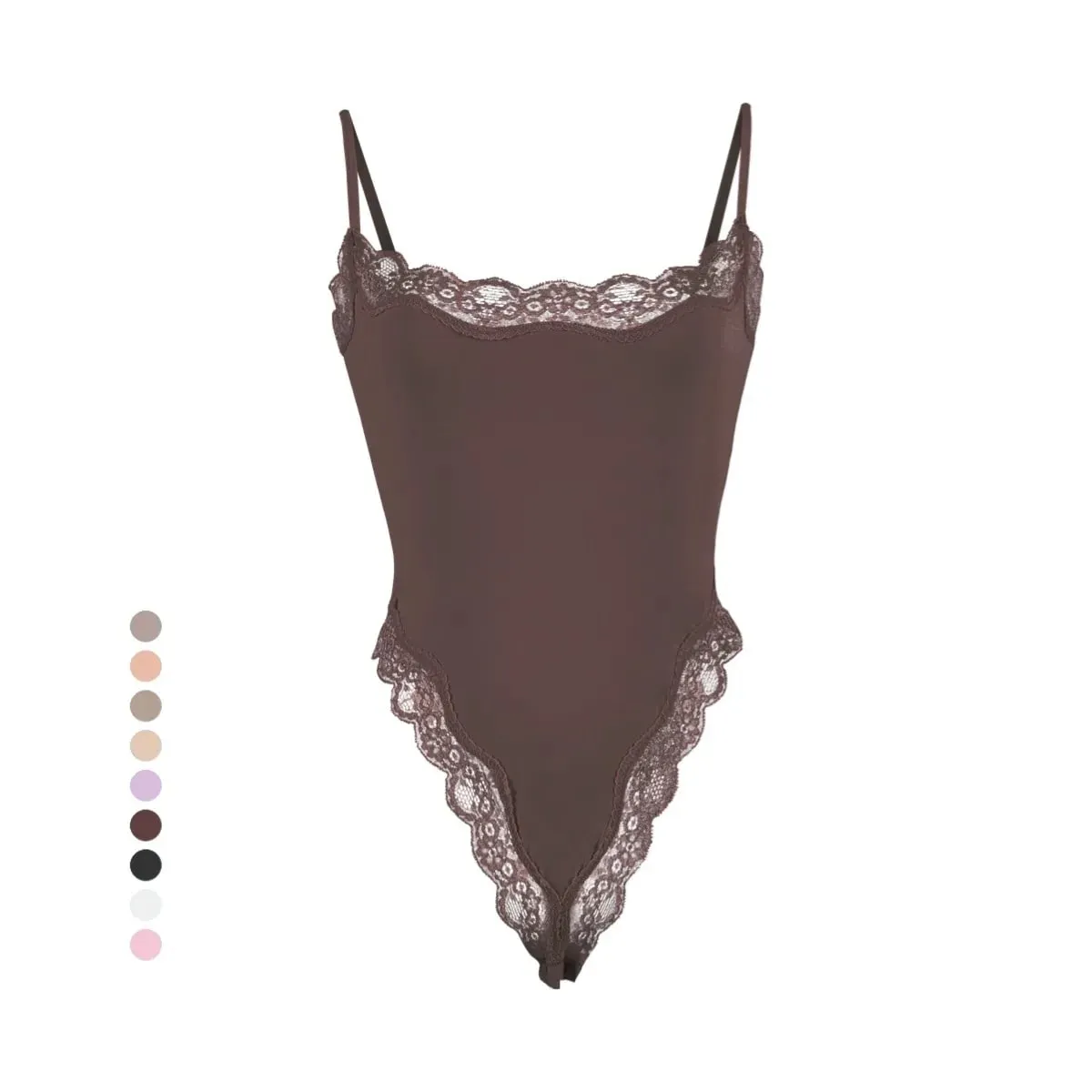 Lace Camisole Bodysuit Women Solid Sleeveless Backless Body Shaper Jumpsuit One Piece Sexy Slim Bodycon Rompers Summer Tank Tops — image 2