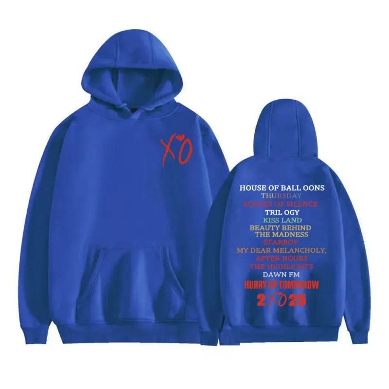 The Weeknd After Hours Album 2025 Print Hoodies Men's Clothing Fashion Hip Hop Street Sweatshirt Fleece Comfort Oversized Hooded — image 10